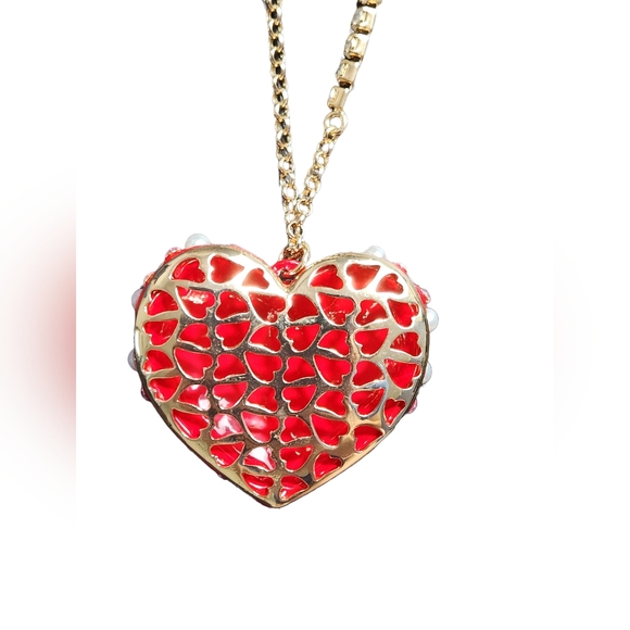 Betsey Johnson Heart Necklace - Picture 3 of 5